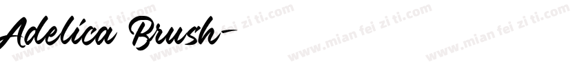 Adelica Brush字体转换